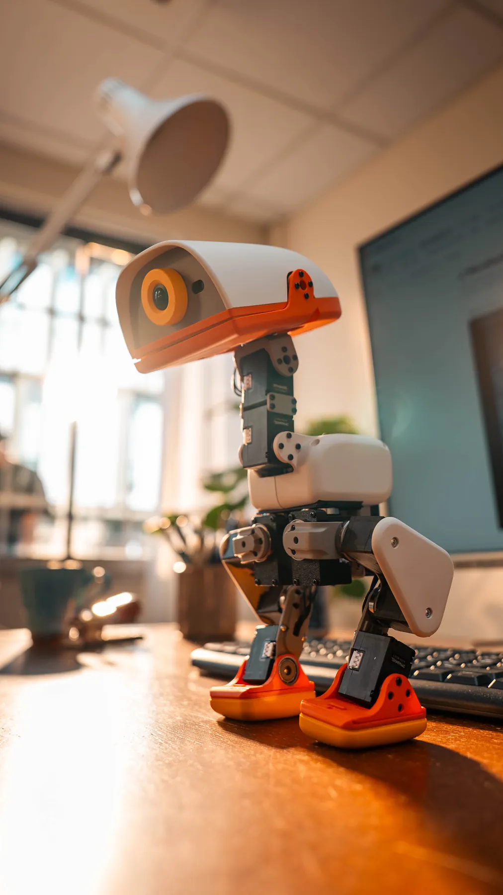 Голова Microduck крупным планом